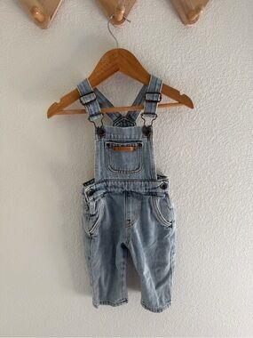 Piupiuchick Denim Baby Overalls